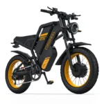 Електрофетбайк Coswheel GT20 PRO чорного кольору — двомоторний електровелосипед FATBIKE 2000W