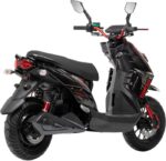 Електричний мопед Corso Hurricane 2500W 72V 40Ah чорний, потужний електроскутер з LED підсвіткою та гідравлічними гальмами