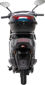 Задня частина електроскутера Corso FlashX з кошиком і пасажирським сидінням